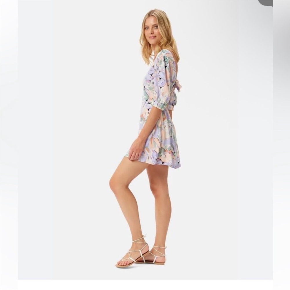 Traffic People Pastel Floral Mini Dress large - Picture 6 of 12